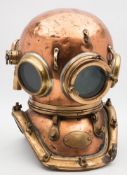 A 12 -bolt square corselet 'Pearler' diving helmet by Siebe Gorman & Co London:,