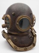'A 12-bolt diving helmet by Siebe Gorman & Co, London:,