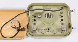 An Admiralty pattern Mark 9 Divers Intercom Surface unit by Siebe Gorman & Co Ltd:,number '293',
