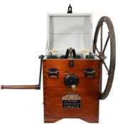 A triple cylinder single action diver's pump by Augustus Siebe, London:,