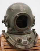 A Japanese 12-bolt diving helmet by Kimura, (Nagasaki Iron Works):,