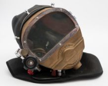 A bronze PDM (Petroleum Dive Mask) Mk iV dive mask by Triple X Enterprises:, number '54',
