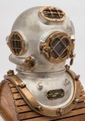 A Desco Mark V 29703 MOD-1 12-bolt Navy diving helmet,