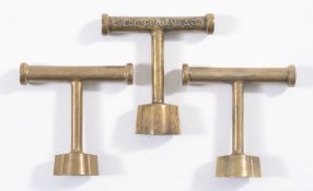 A 'T' spanner by Siebe Gorman together with two reproduction Siebe style spanners:.