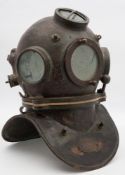 A Continental style 3-bolt diving helmet by Siebe Gorman & Co, London:,
