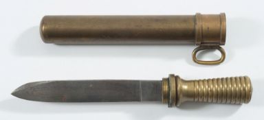 A German diver's knife by J A Henckels, Solingen:,