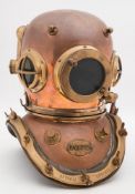 An Italian 12-bolt diving helmet by I.A.