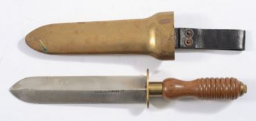 A 20th century diver's knife by Siebe Gorman & Co, London,