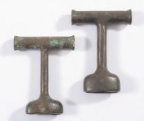 Two Italian hollow handle spanners:, unsigned.