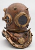 An Italian 12-bolt mixed gas diving helmet by Galeazzi:, number 'BPG R04' (matching),