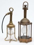 A Swedish hand lantern and one other hand lantern:,