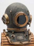 A 12-bolt diving helmet with square corselet by C E Heinke & Co Ltd, London:,