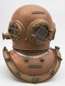 A 12-bolt commercial diving helmet by A Schrader's Son, New York:,