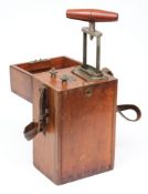 A mahogany cased plunger detonator by Siebe Gorman & Co,London:, number '9649',