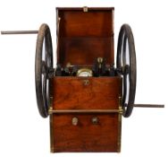 A 19th century Dutch triple cylinder single acting diver's pump by A Bikkers & Zn,