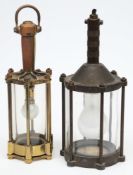 A Swedish diver's hand lantern by Eric Andersson,