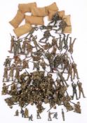 A collection of WWI Infantry figures by Britains and other makers:,