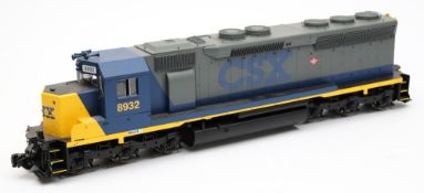 An Aristo Craft Trains gauge 1 diesel locomotive in CSX livery, No 8932:,
