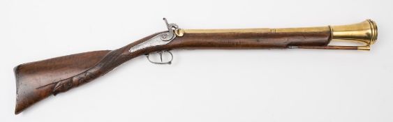 A 19th century percussion blunderbuss: with 46cm.