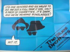 An advance Quad poster for 'The Blues Brothers' (1980) together with a US one-sheet 'Blues