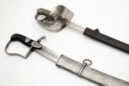 A 1796 pattern Cavalry sword , together with an 1896 pattern Light Infantry sword:.