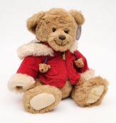 A brown plush Harrods Christmas bear 2007:,