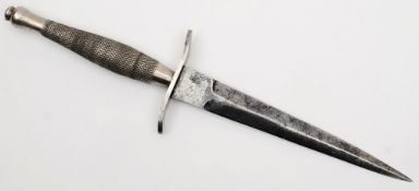 A Fairbairn Sykes fighting knife:, the 17.