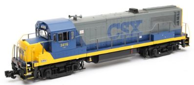 An Aristo Craft Trains gauge 1 diesel locomotive in CSX livery:, number '3416', in original box.