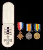 A Great War MC and two bars and service group of three medals awarded to Major Daniel Douglas