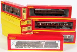 Hornby, a 4-6-2 Locomotive No 6246 'City of Manchester' with six-wheel tender: in LMS black livery,