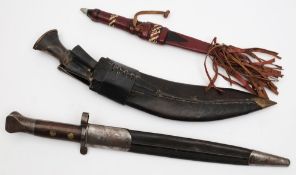 A British bayonet: with 30.