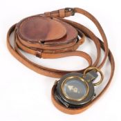 A WWI period officers trench compass: with War Office arrow,