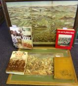 Two polychrome furnishing prints of the Boer War: including The Devonshires at Wagon Hill 6/1/1900,