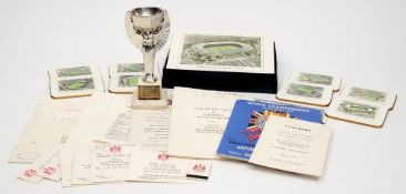 Of 1966 World Cup Interest - a replica of the Jules Rimit trophy presented by the Football