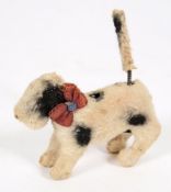 A clockwork terrier: with black patches, 10cm. long.