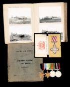 A WWII Air Force Cross group of five, Flight Lieutenant Gerald R Haggas AFC together with log books,