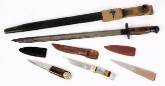 A British World War One period bayonet: with 43cm.