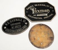 A GWR brass 7 inch steam gauge dial:,signed as per title and calibrated to 280lbs,