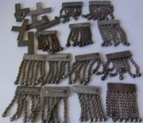 A Collection of metal Artillery epaulette's: and belt mountings.