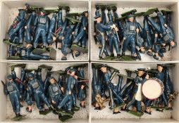 A set of Britain's Band of the RAF figures and RAF marching figures:,