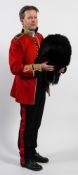 A Coldstream Guard Officer's No 1 and full dress uniform:, comprising bearskin with plume,