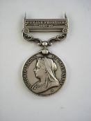 A Victorian India medal with Punjab Frontier 1897-98 bar:,