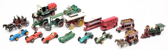A collection of Matchbox 1-75 series and various other vehicles:,