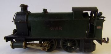 An O gauge 0-4-0 live steam tank locomotive No 4185: in GWR green livery