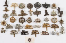A collection of British Army cap badges:. approx 37.