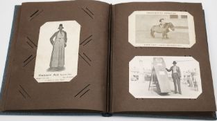 An album of postcards of theatrical and sideshow freaks:,