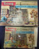 Triang, Arkitex Scale Model Construction Kit: sets No 5 and No 3, incomplete, boxed.
