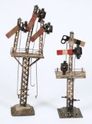 Bing, a gauge 1 triple arm signal: together with a double arm signal, (2).