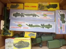 Dinky, No 660 Tank Transporter x 2:, No 661 Recovery Tractor, No 651 Centurion Tank,