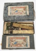 Two early 20th century 'Wenebrik' tinplate construction sets:, No3 and No3a.